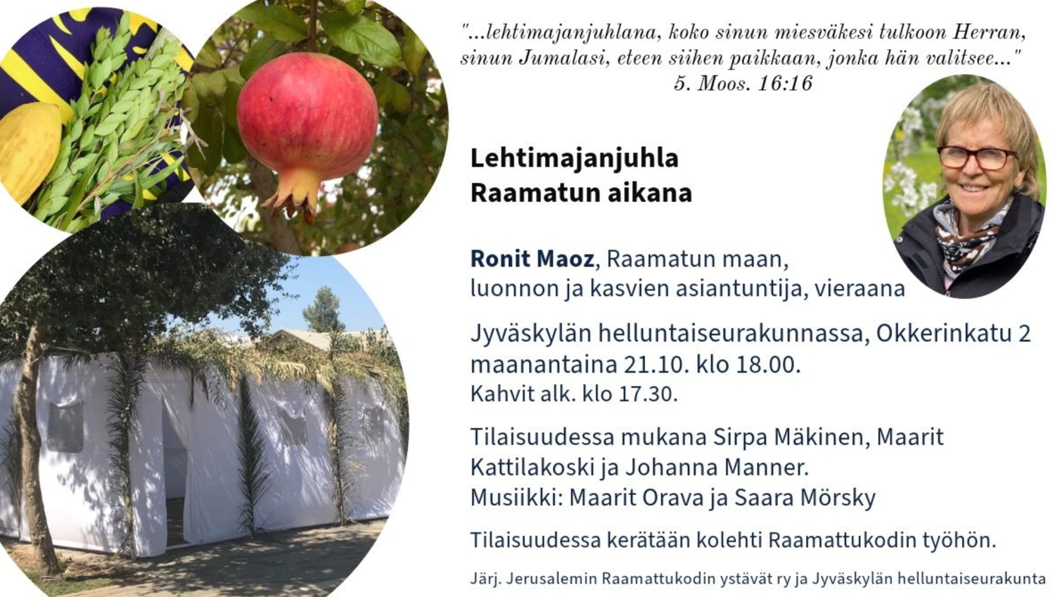 Lehtimajanjuhla Raamatun aikana