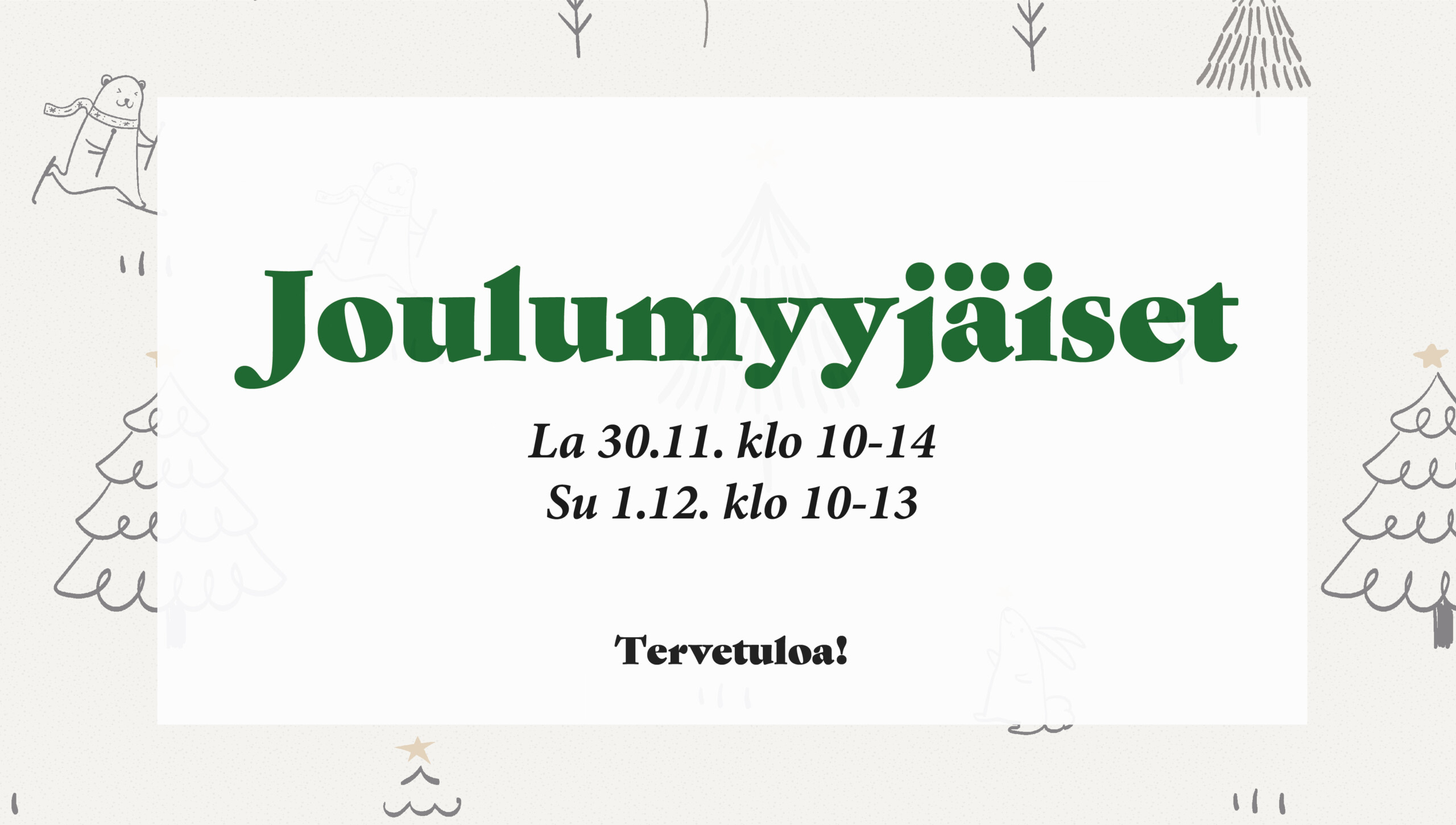 Joulumyyjäiset