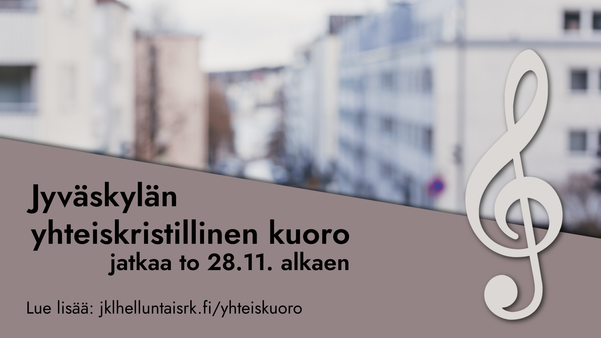 Yhteiskristillinen kuoro jatkaa