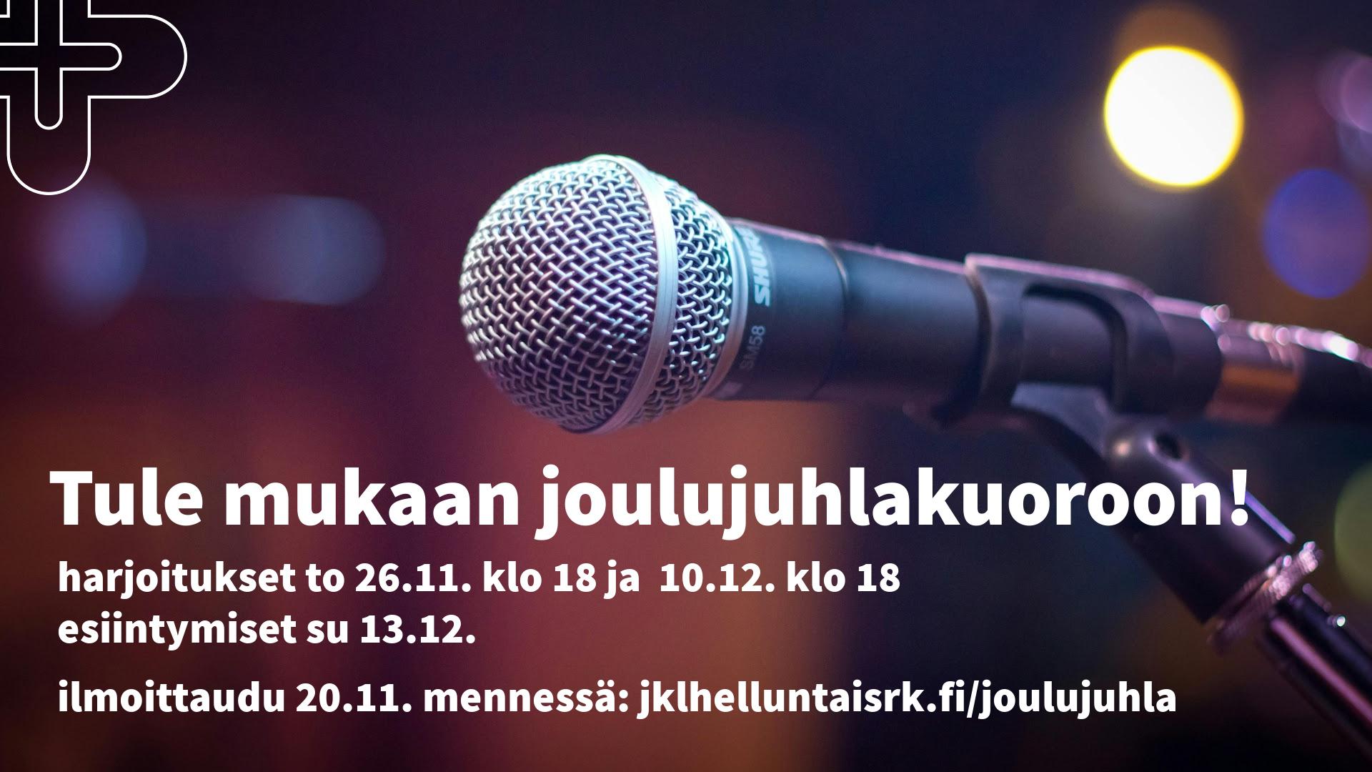 Joulujuhlakuoro harjoittelee